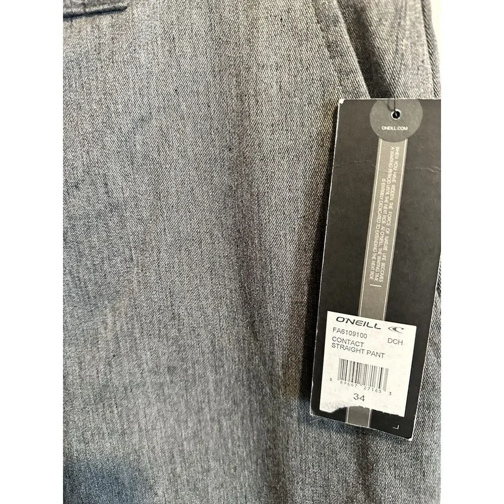 o'neill contact‎ striaght mens pants Gray Size 34 36x32